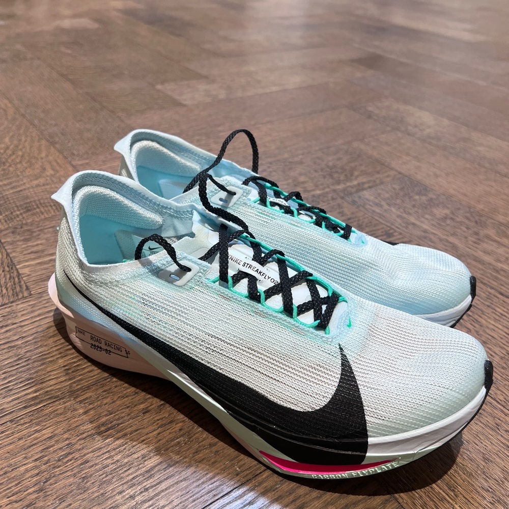 Nike Air Zoom Running Shoes in Light Blue and Black